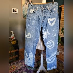 Custom bleached Levis sz 29